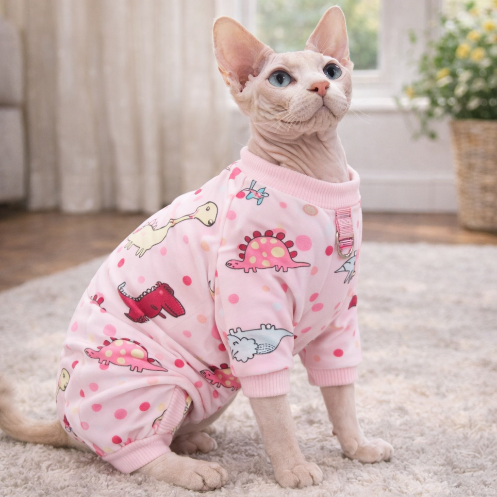 Cotton Blend Dog Pajama Jumpsuit