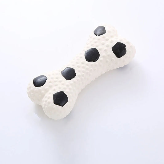 Durable Latex Squeaky Bone Dog Chew Toy Set