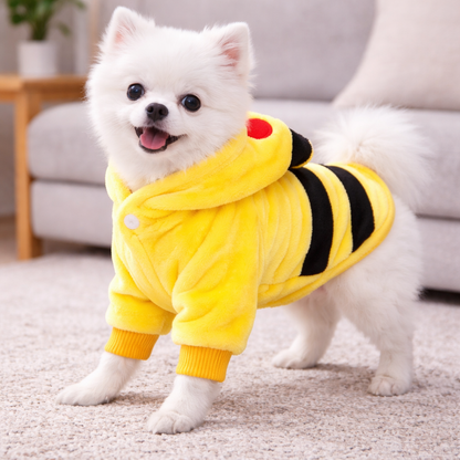 Flannel Pet Hoodie Jumpsuit