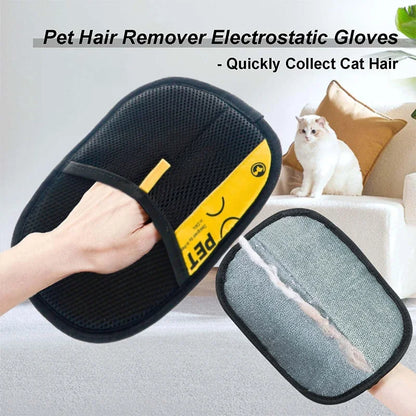 Reusable Pet Hair Remover Gloves for Furniture & Clothes | FurSweep