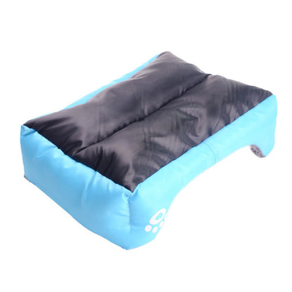 Rectangular Pet Bed with Raised Bolster Sides