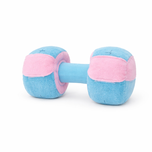 Interactive Snuffle Dog Toy Set with Plush Dumbbell