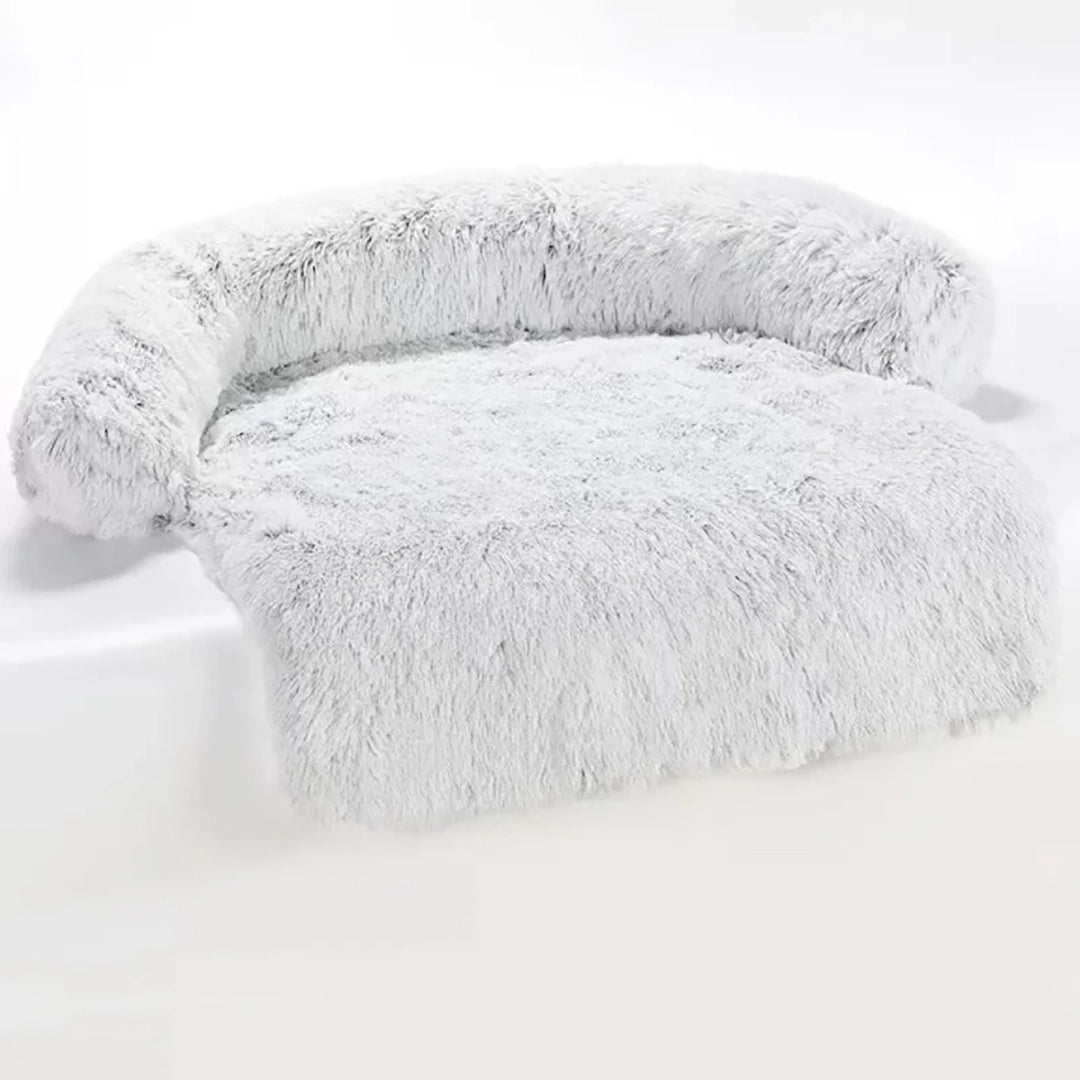 Sofa-Style Dog Bed Mat With Raised Bolster Sides