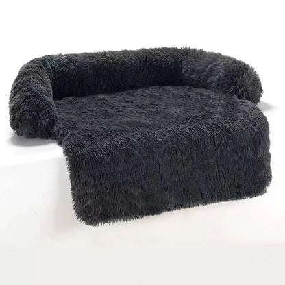 Sofa-Style Dog Bed Mat With Raised Bolster Sides