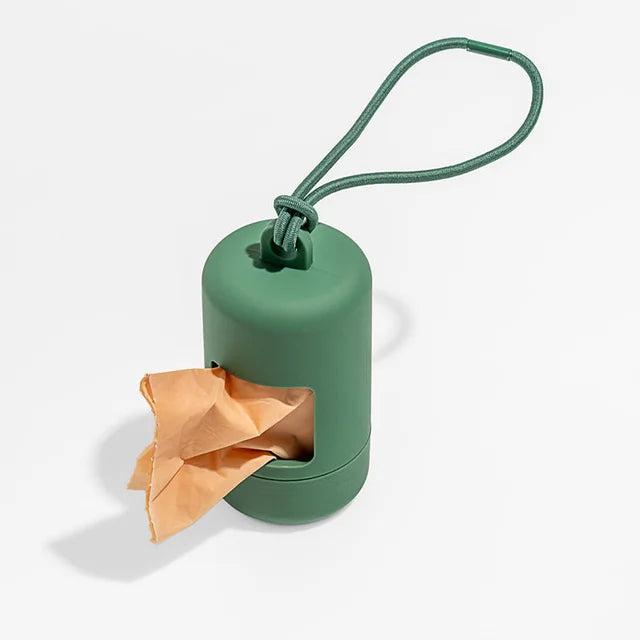 Portable Dog Poop Bag Dispenser with Clip Holder