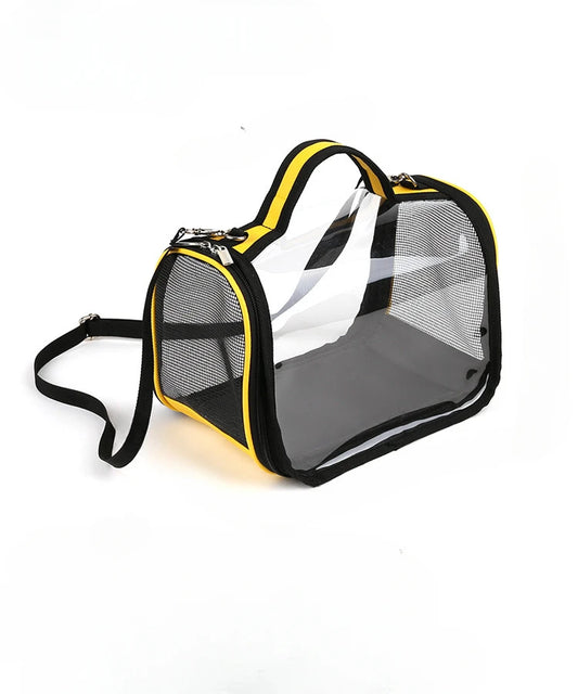 Transparent Portable Pet Carrier Bag with Mesh Panels