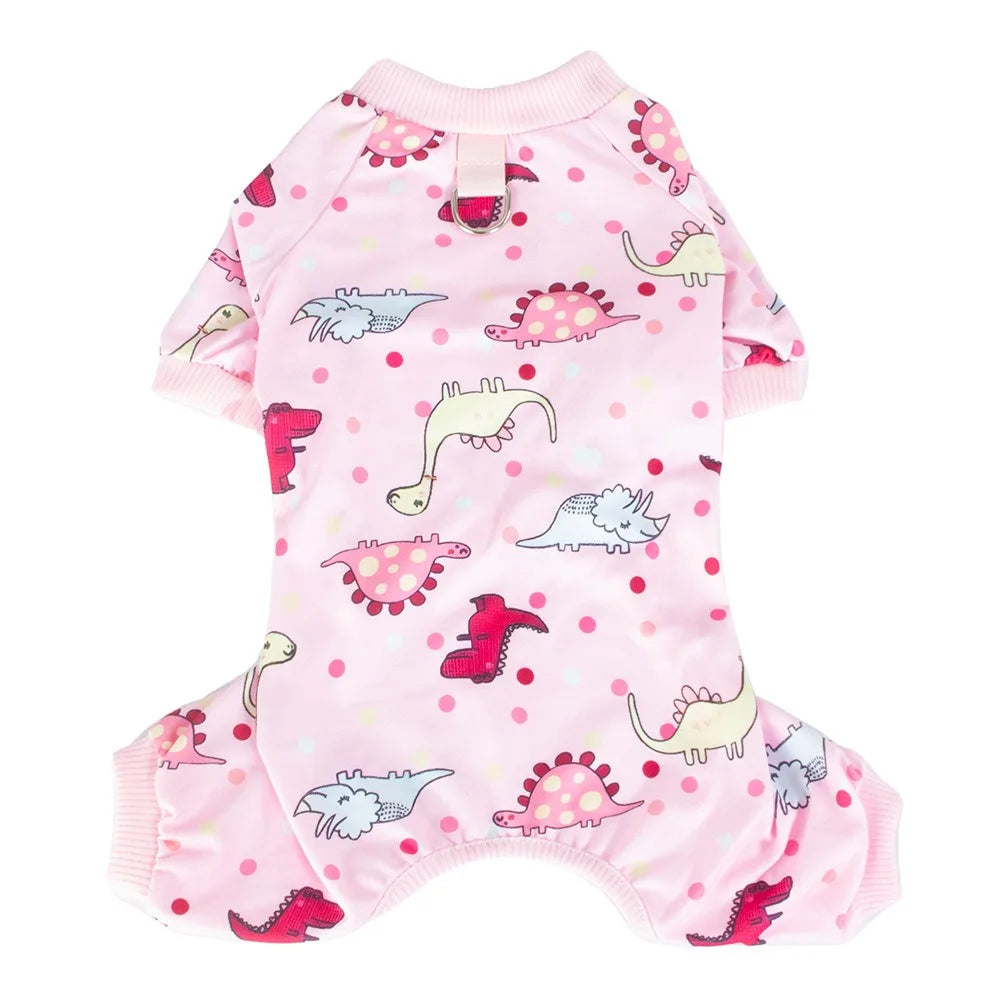 Cotton Blend Dog Pajama Jumpsuit