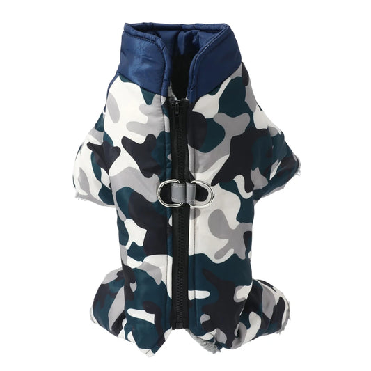 Camouflage Dog Jumpsuit with D-Ring