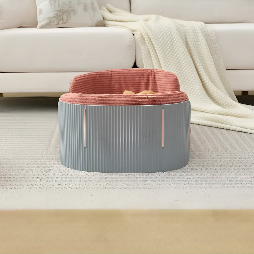 Low Profile Pet Sofa Bed With Side Panels And Bolster Arms