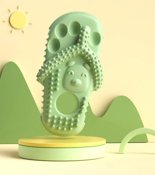 TPR Paw Shape Dog Chew Toy with Textured Surface